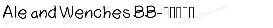 Ale and Wenches BB字体转换